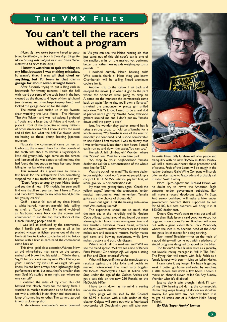 VMX Magazine Preview Pages