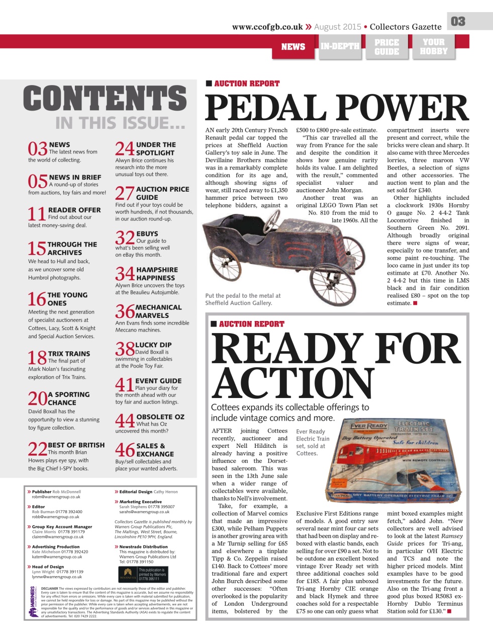 Collectors Gazette Preview Pages