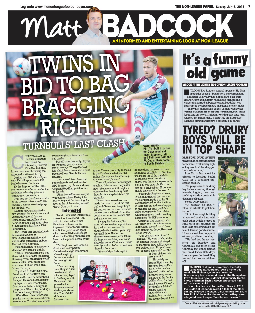The Non-League Football Paper Preview Pages