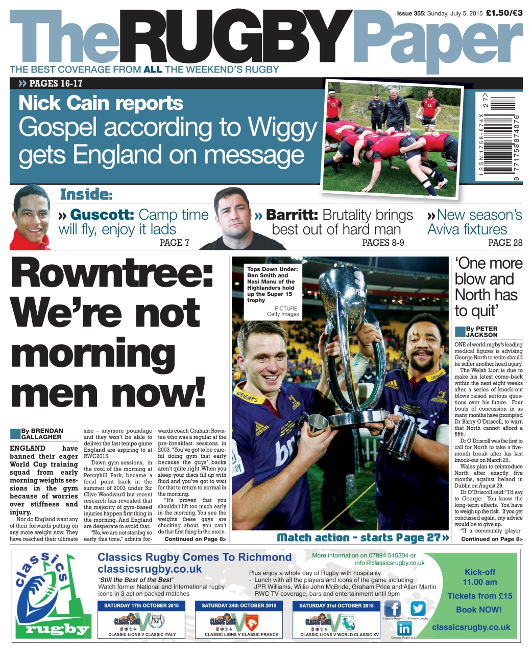 The Rugby Paper Preview Pages