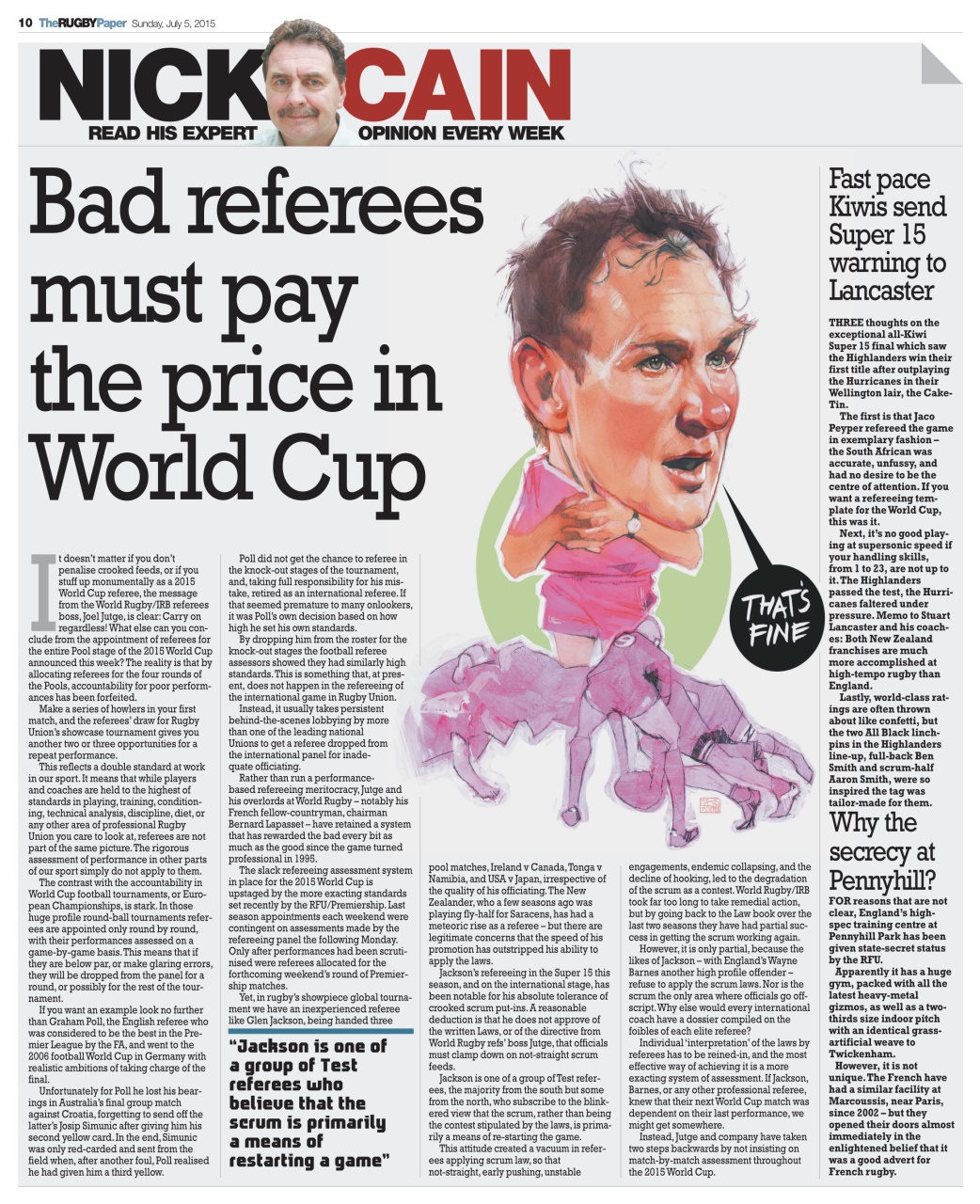 The Rugby Paper Preview Pages