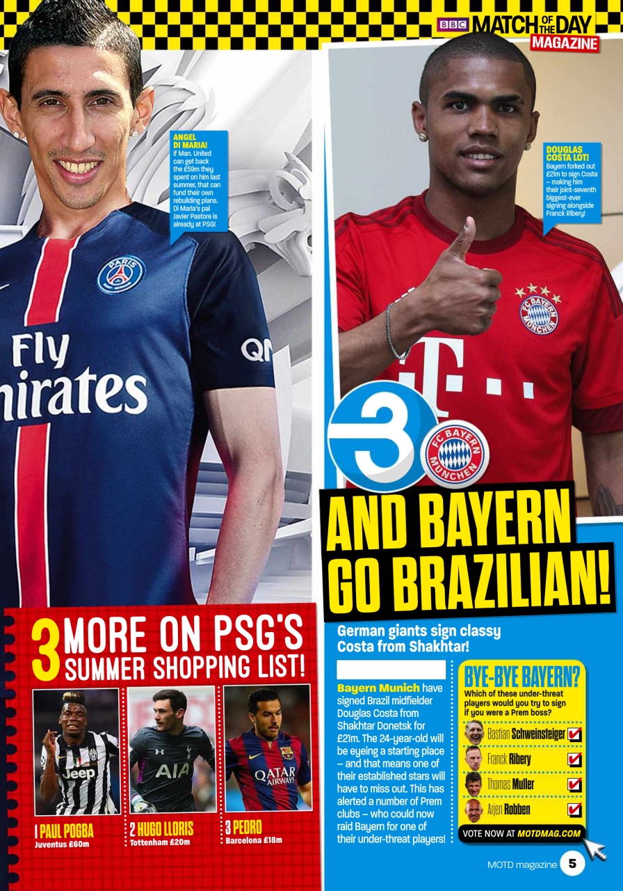 Match of the Day Preview Pages