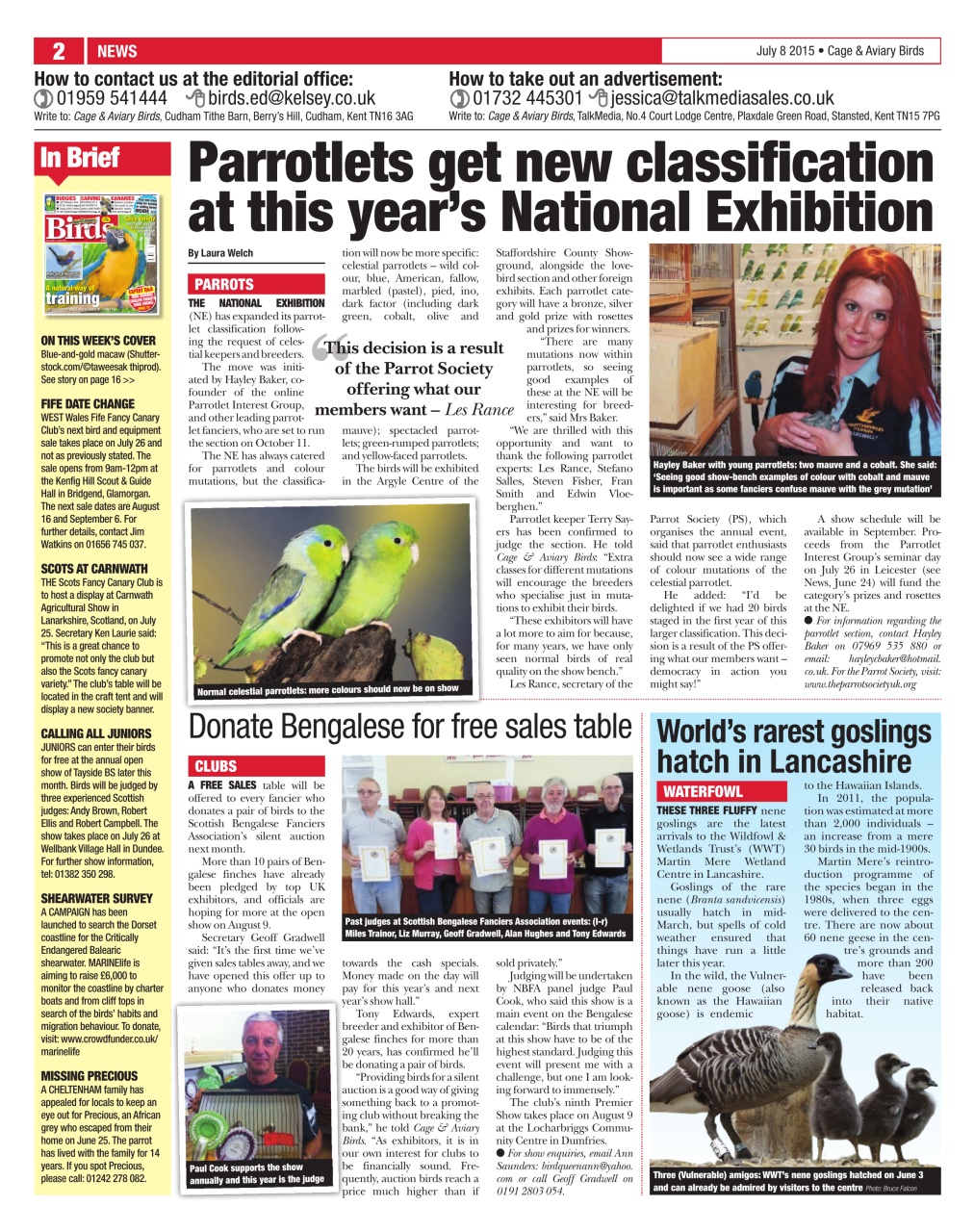 Cage & Aviary Birds Preview Pages