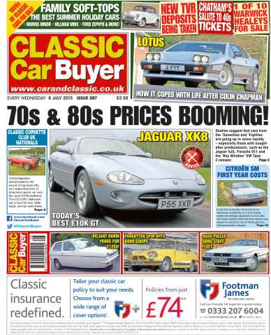 Classic Car Buyer issue No.286 70s & 80s Prices Booming!