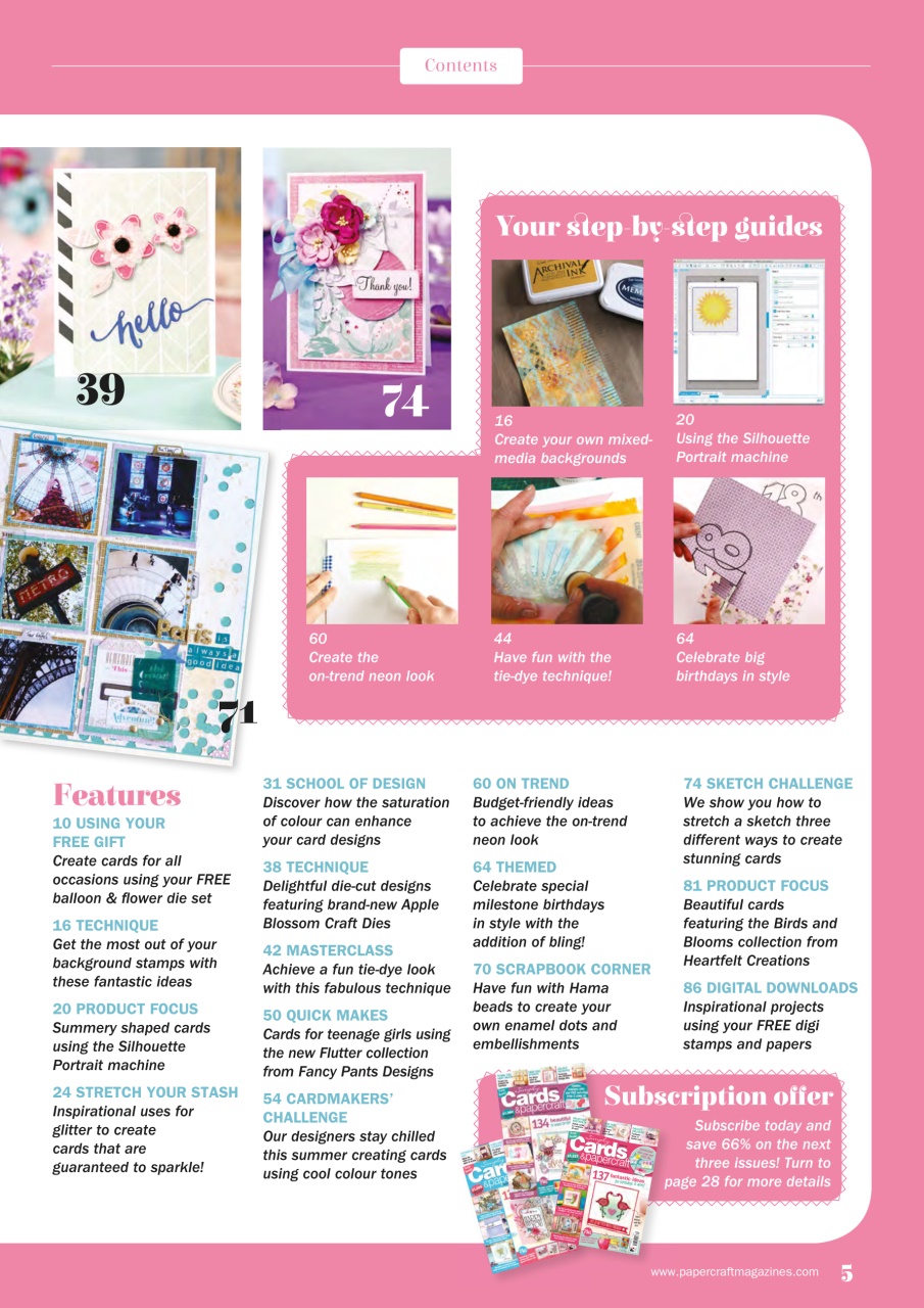 Simply Cards & Papercraft Preview Pages