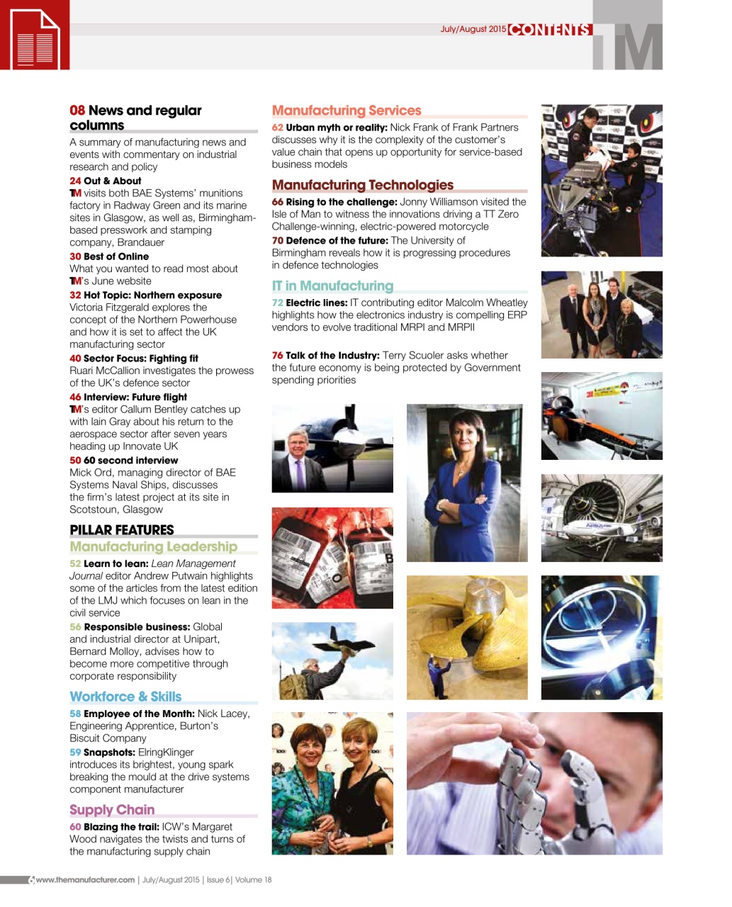 The Manufacturer Preview Pages