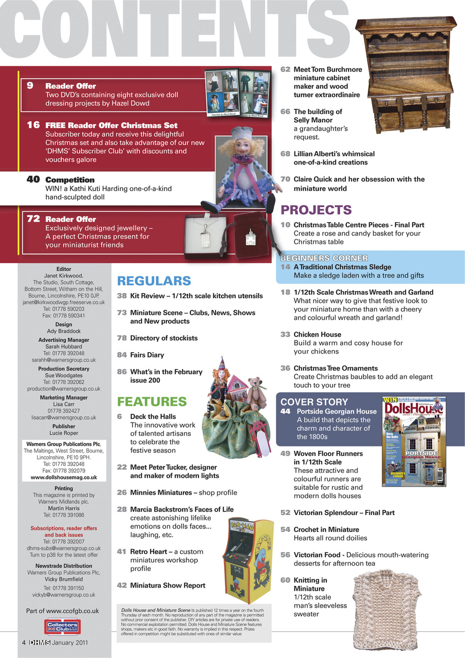 Dolls House and Miniature Scene Preview Pages