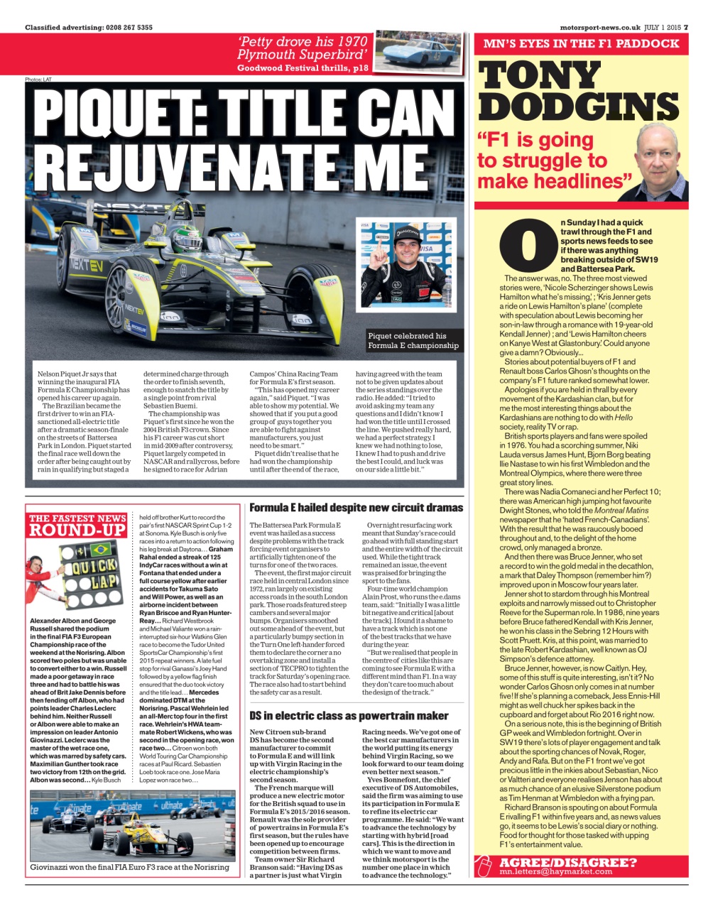 Motorsport News Preview Pages