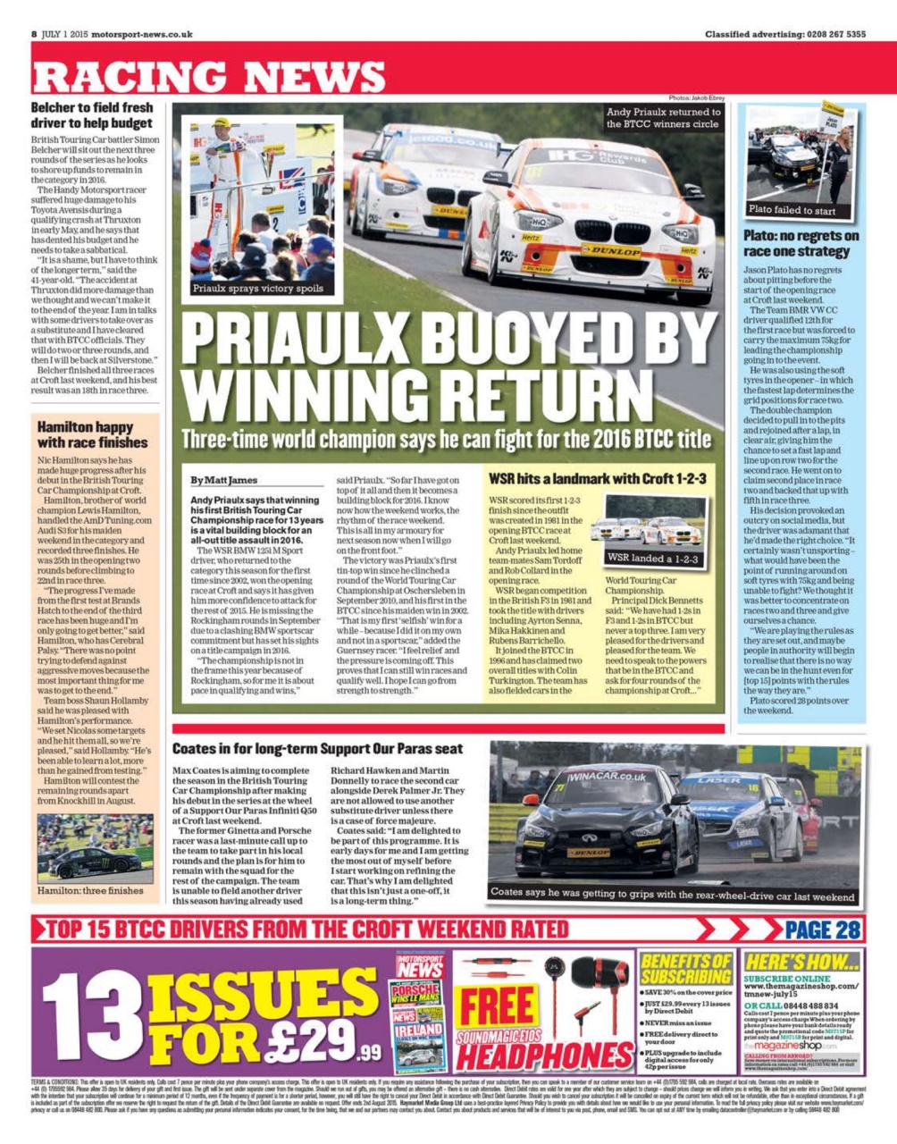 Motorsport News Preview Pages