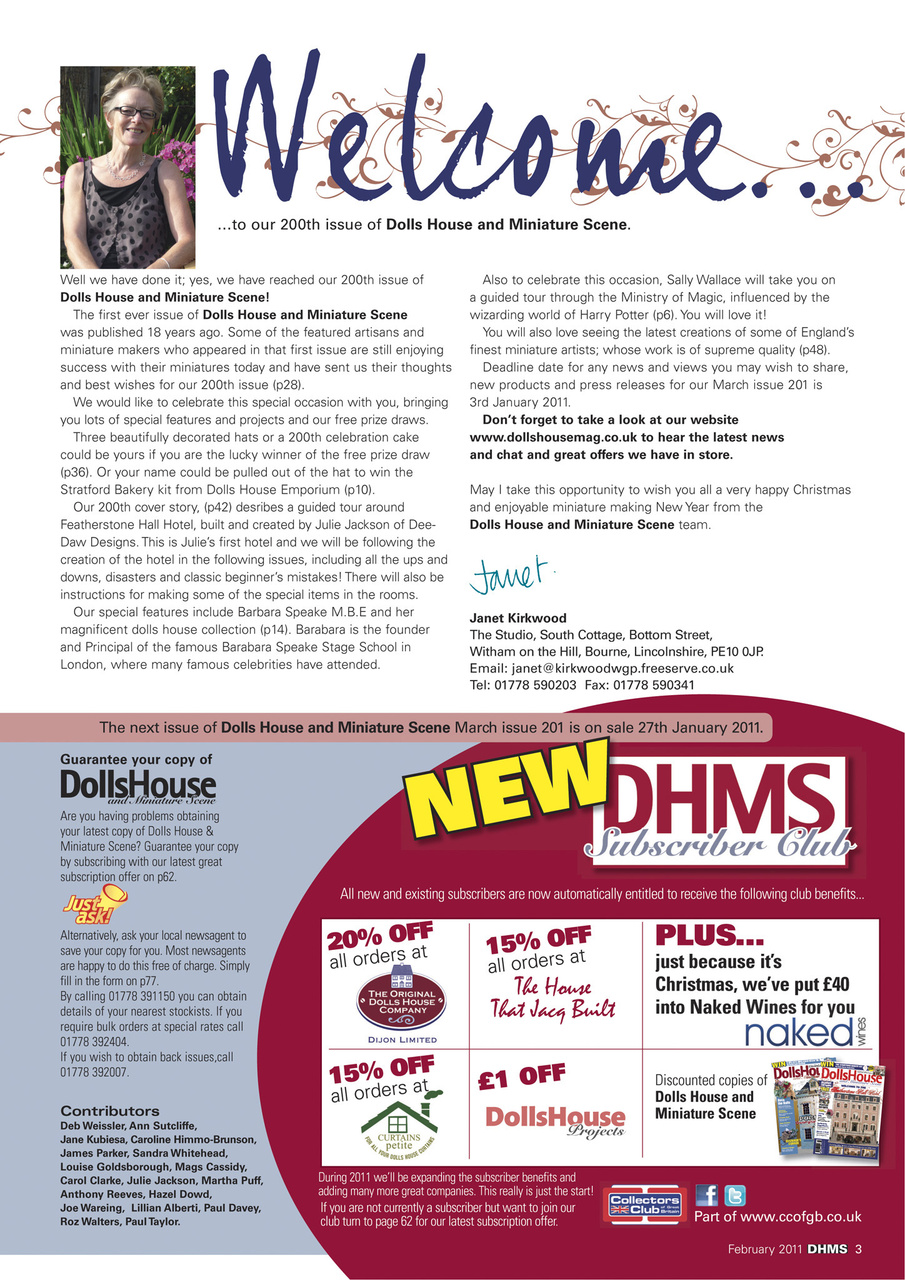 Dolls House and Miniature Scene Preview Pages