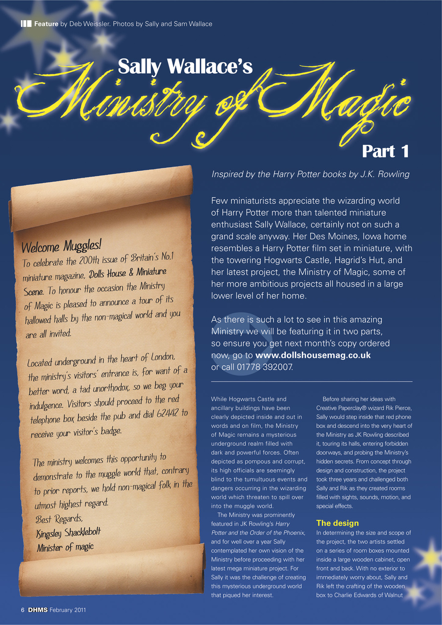 Dolls House and Miniature Scene Preview Pages