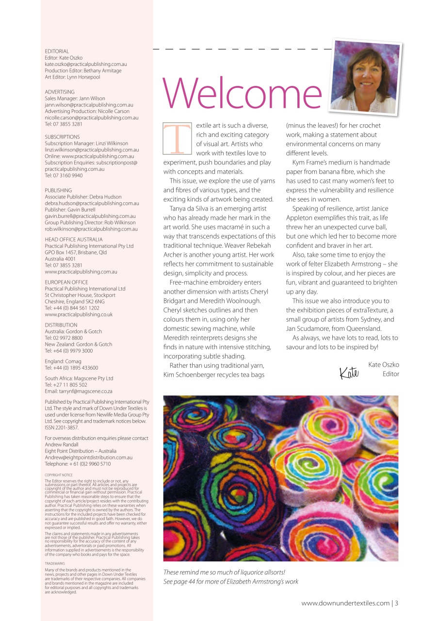 Down Under Textiles Preview Pages