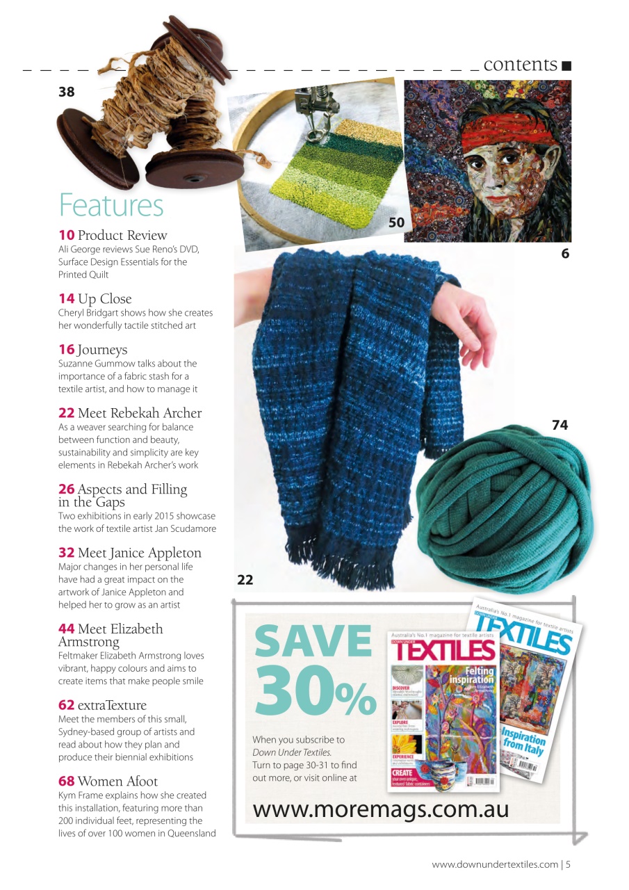 Down Under Textiles Preview Pages