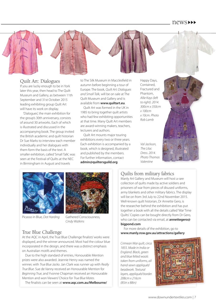 Down Under Textiles Preview Pages