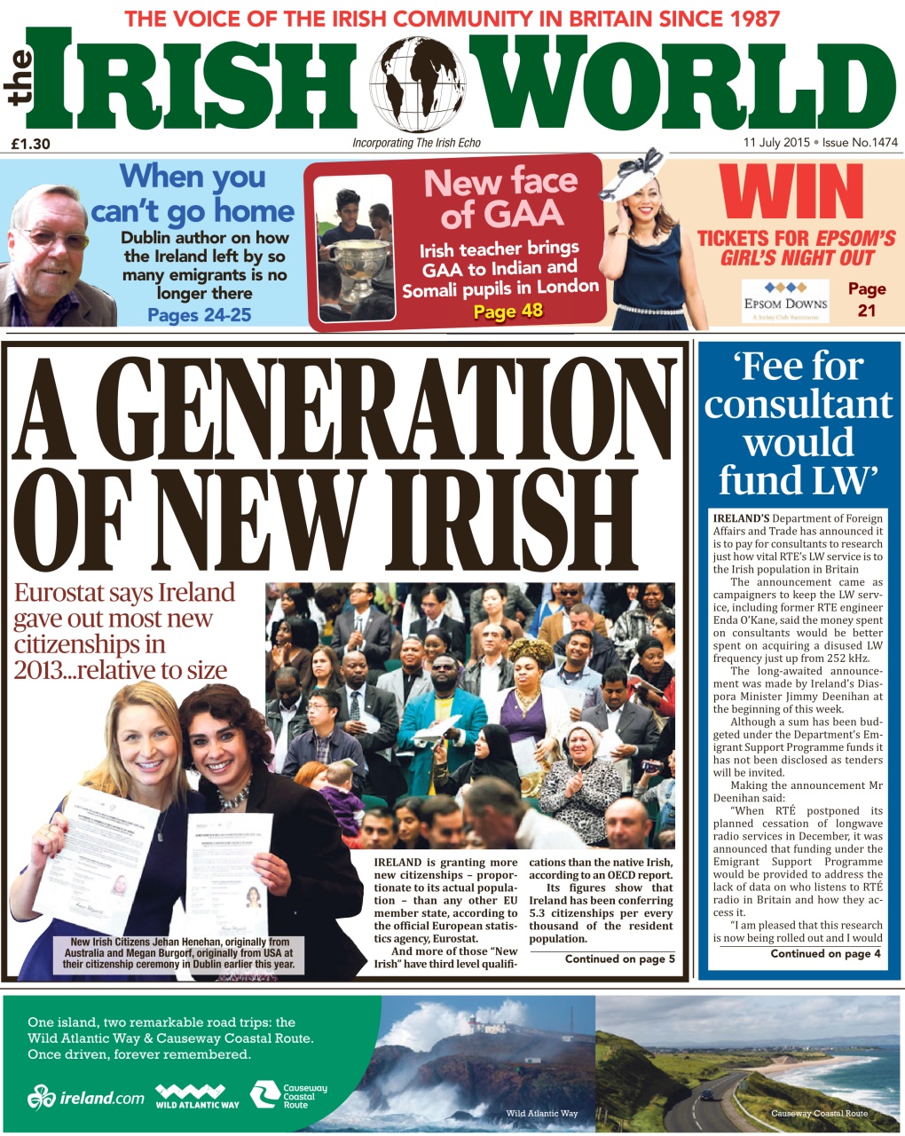 Irish World Preview Pages