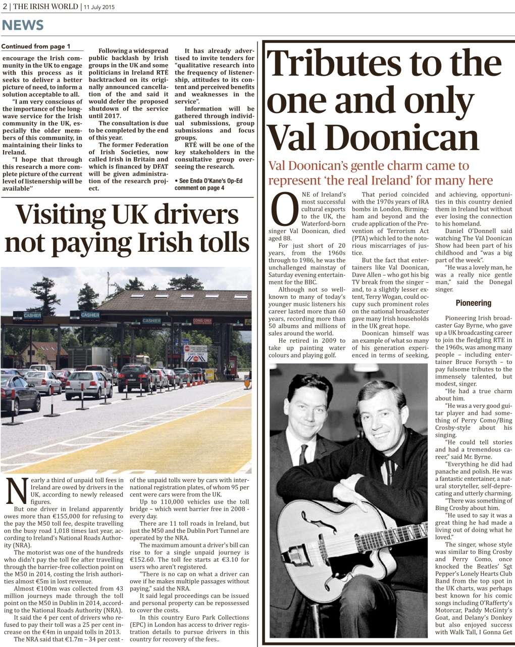 Irish World Preview Pages