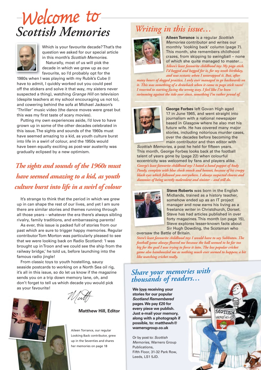 Scottish Memories Preview Pages