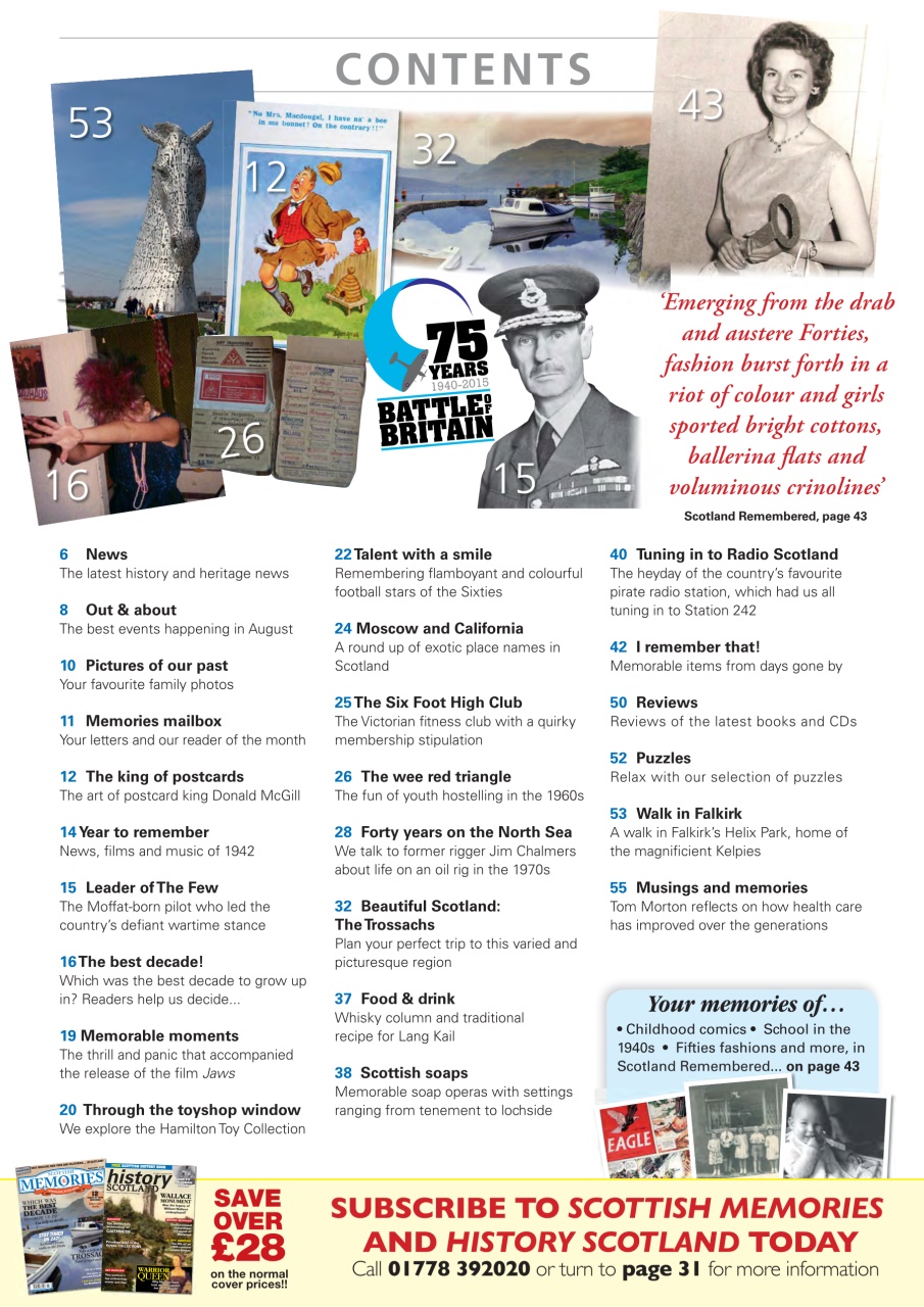 Scottish Memories Preview Pages