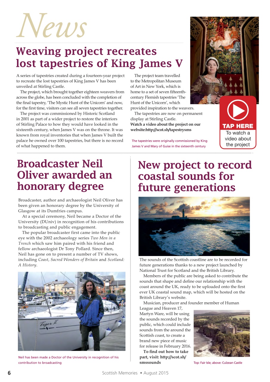 Scottish Memories Preview Pages