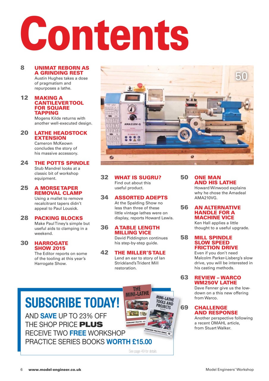 Model Engineer & Workshop Magazine Preview Pages