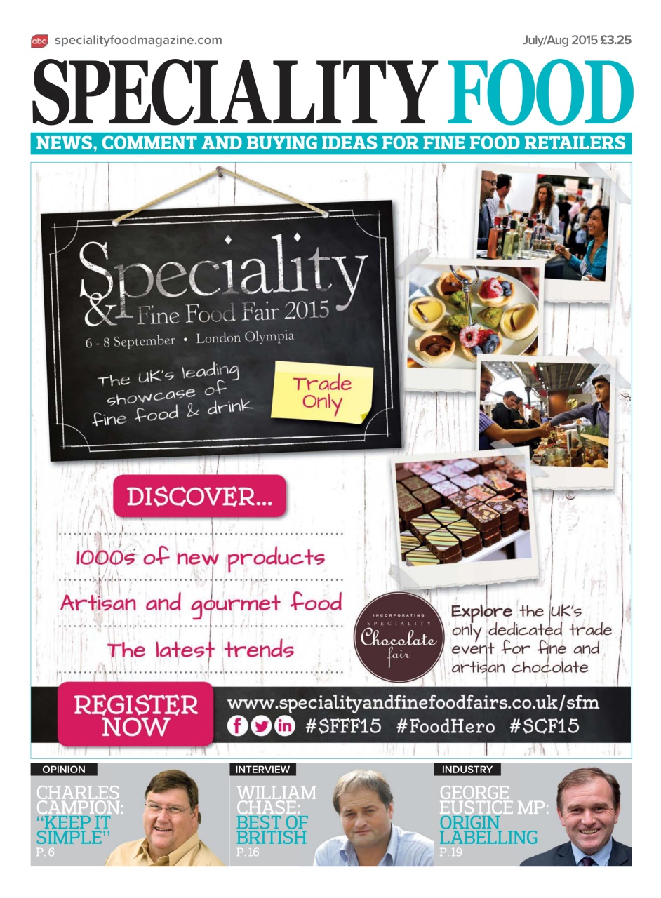 Speciality Food Preview Pages