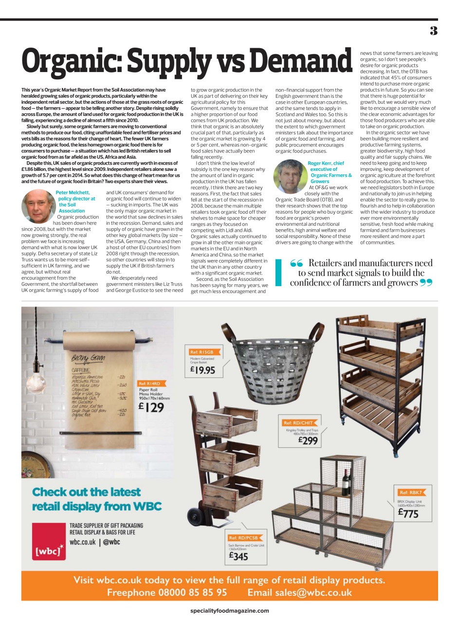 Speciality Food Preview Pages