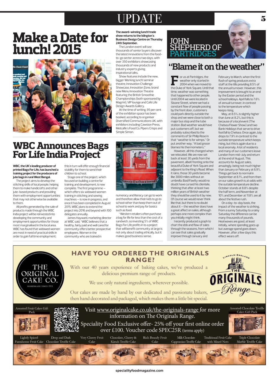 Speciality Food Preview Pages