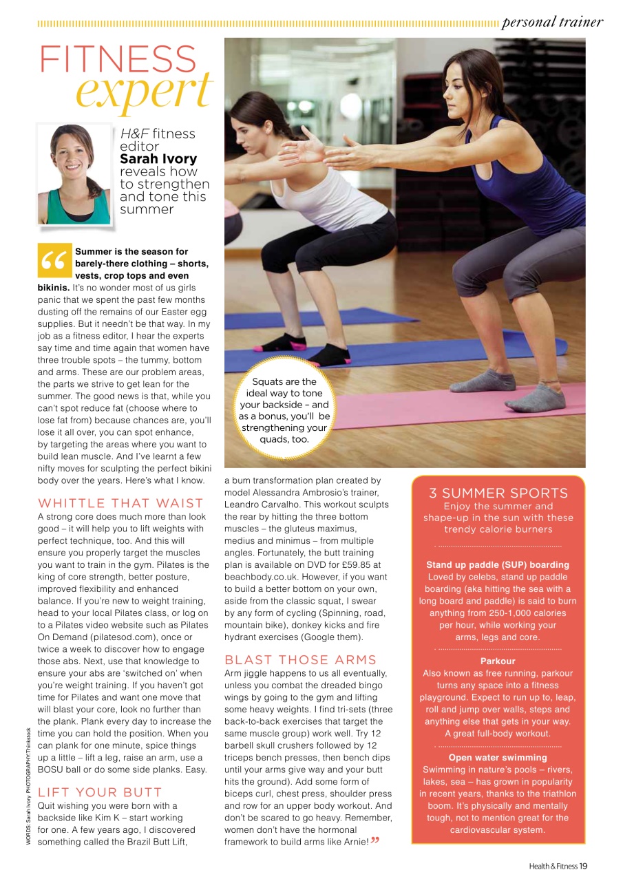 Women’s Fitness Preview Pages