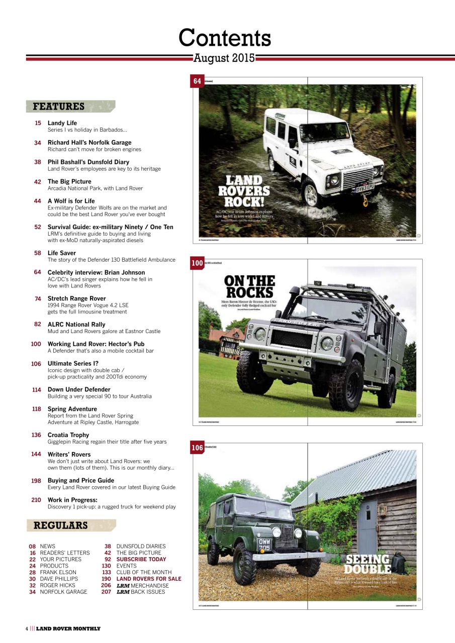Land Rover Monthly Preview Pages