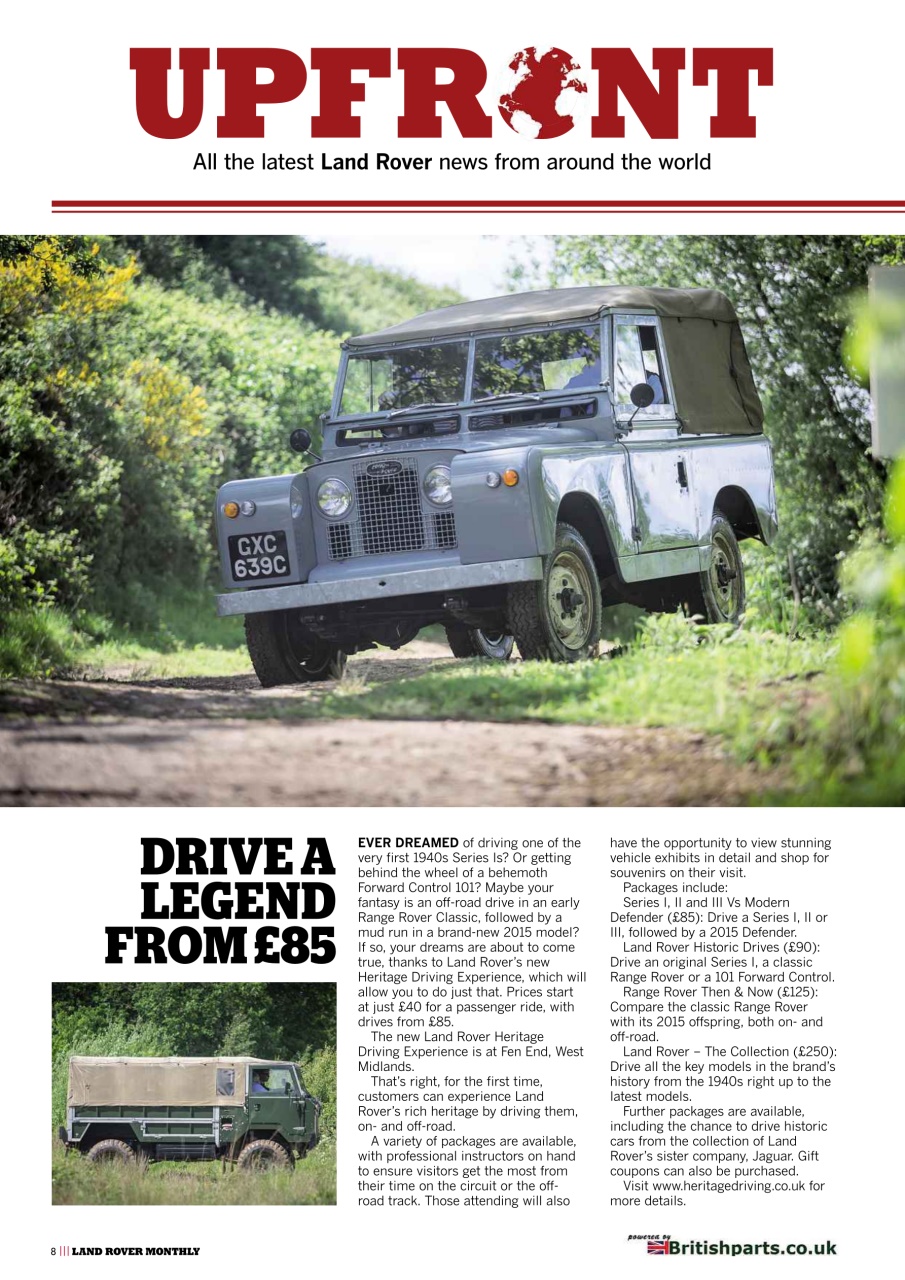 Land Rover Monthly Preview Pages