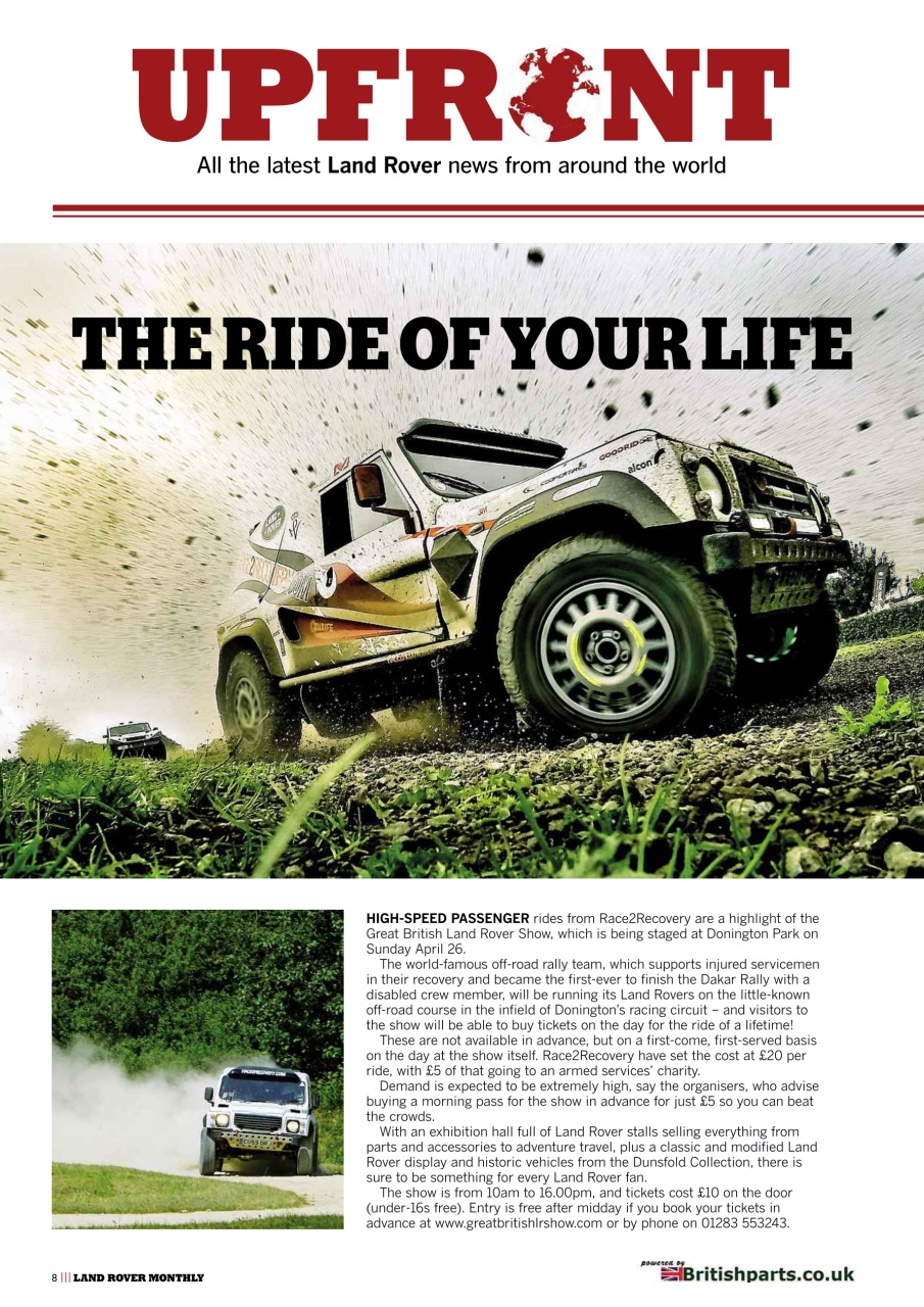 Land Rover Monthly Preview Pages