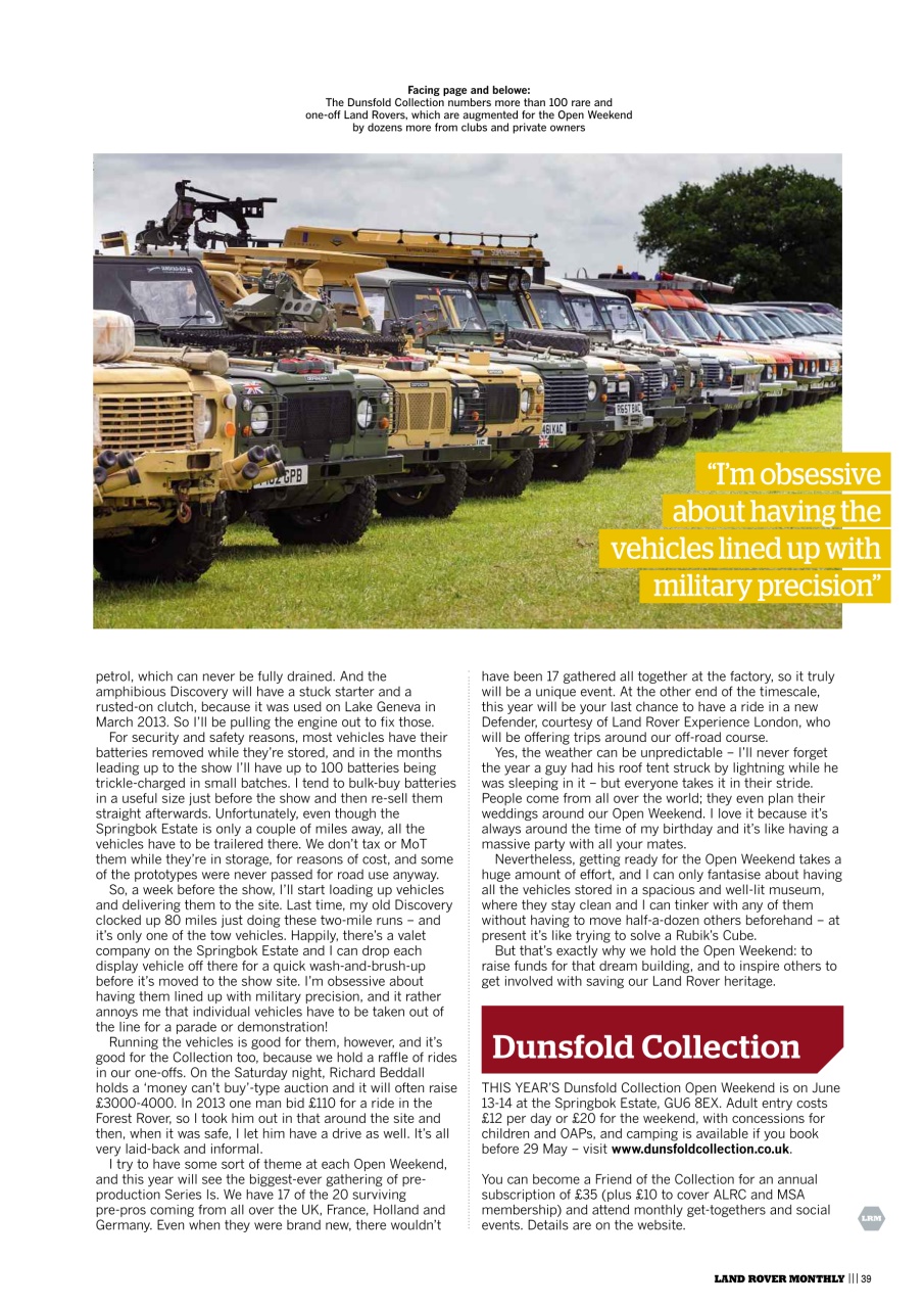 Land Rover Monthly Preview Pages