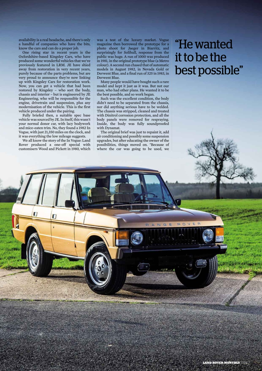Land Rover Monthly Preview Pages