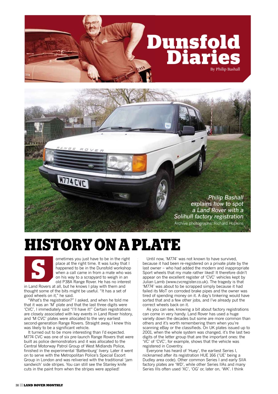 Land Rover Monthly Preview Pages