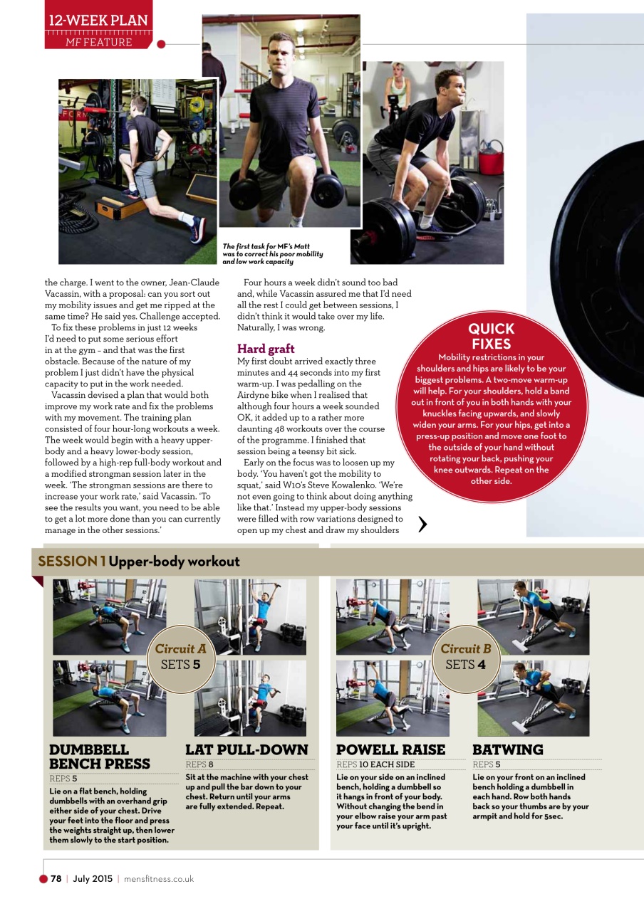 Men's Fitness Preview Pages