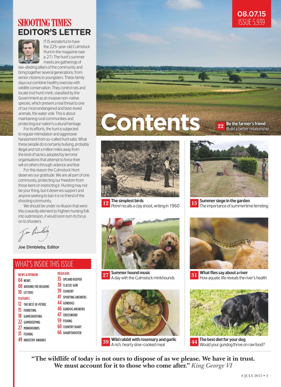 Shooting Times & Country Preview Pages