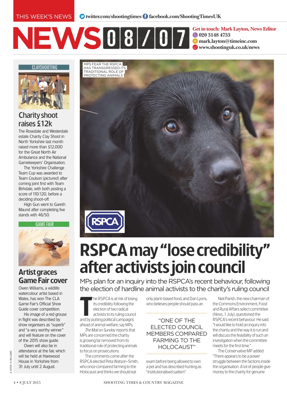 Shooting Times & Country Preview Pages