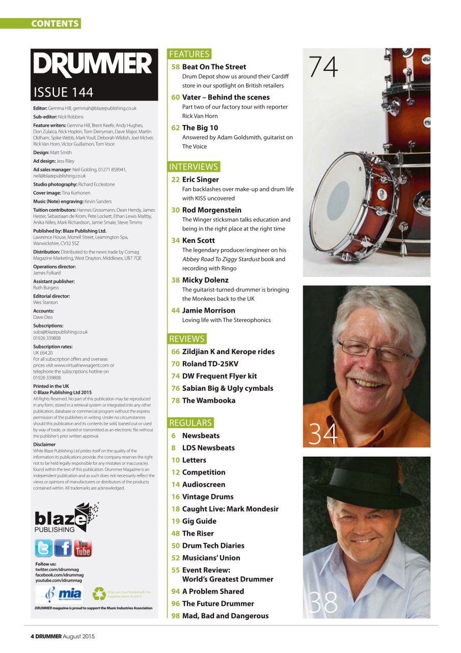 iDrum magazine: Never miss a beat Preview Pages