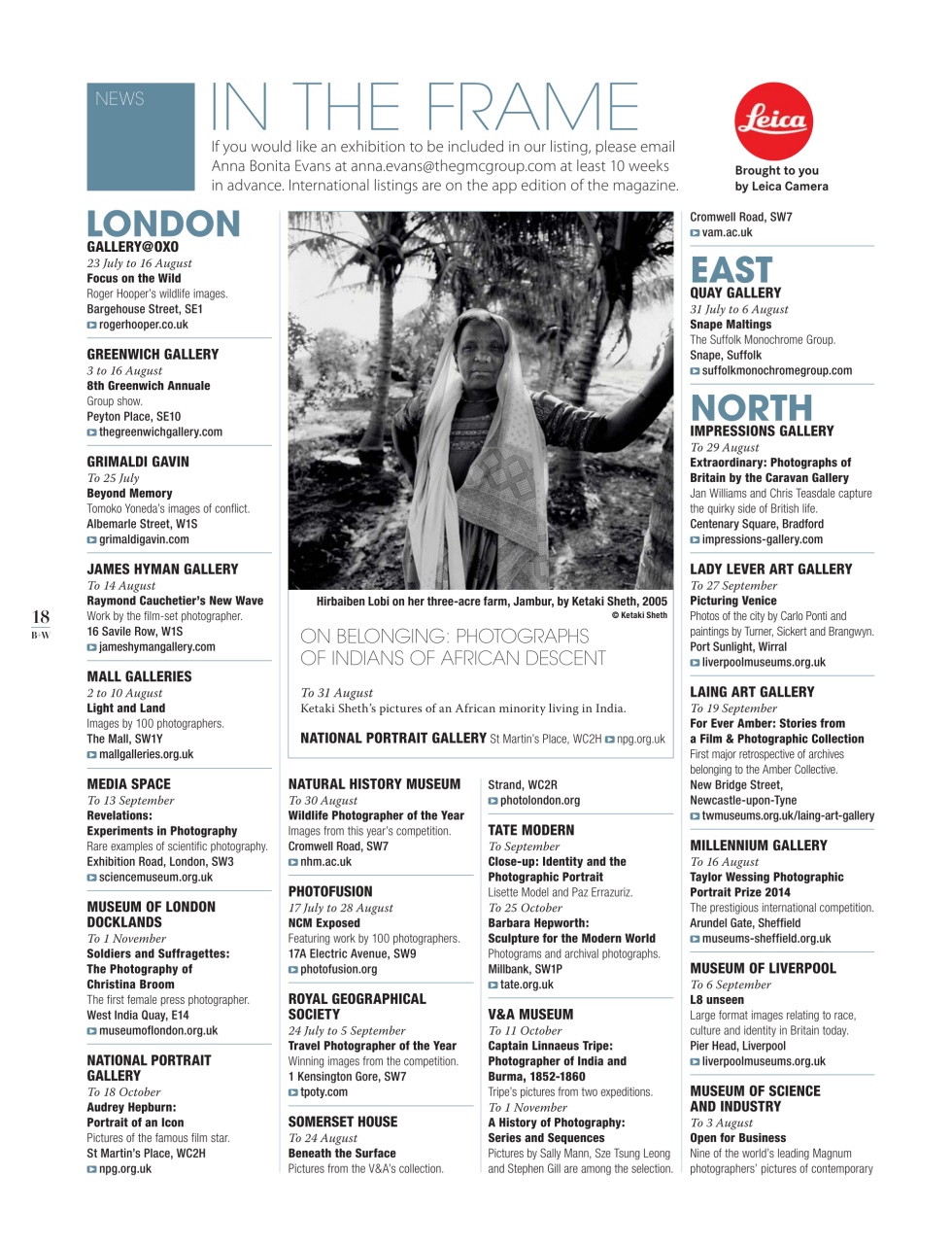 Black+White Photography Preview Pages