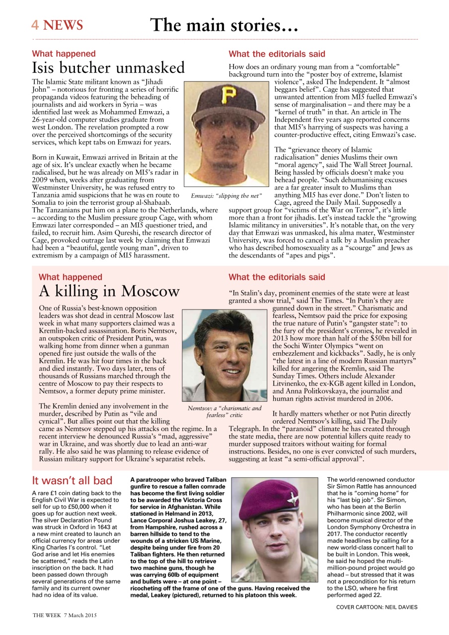 The Week Preview Pages