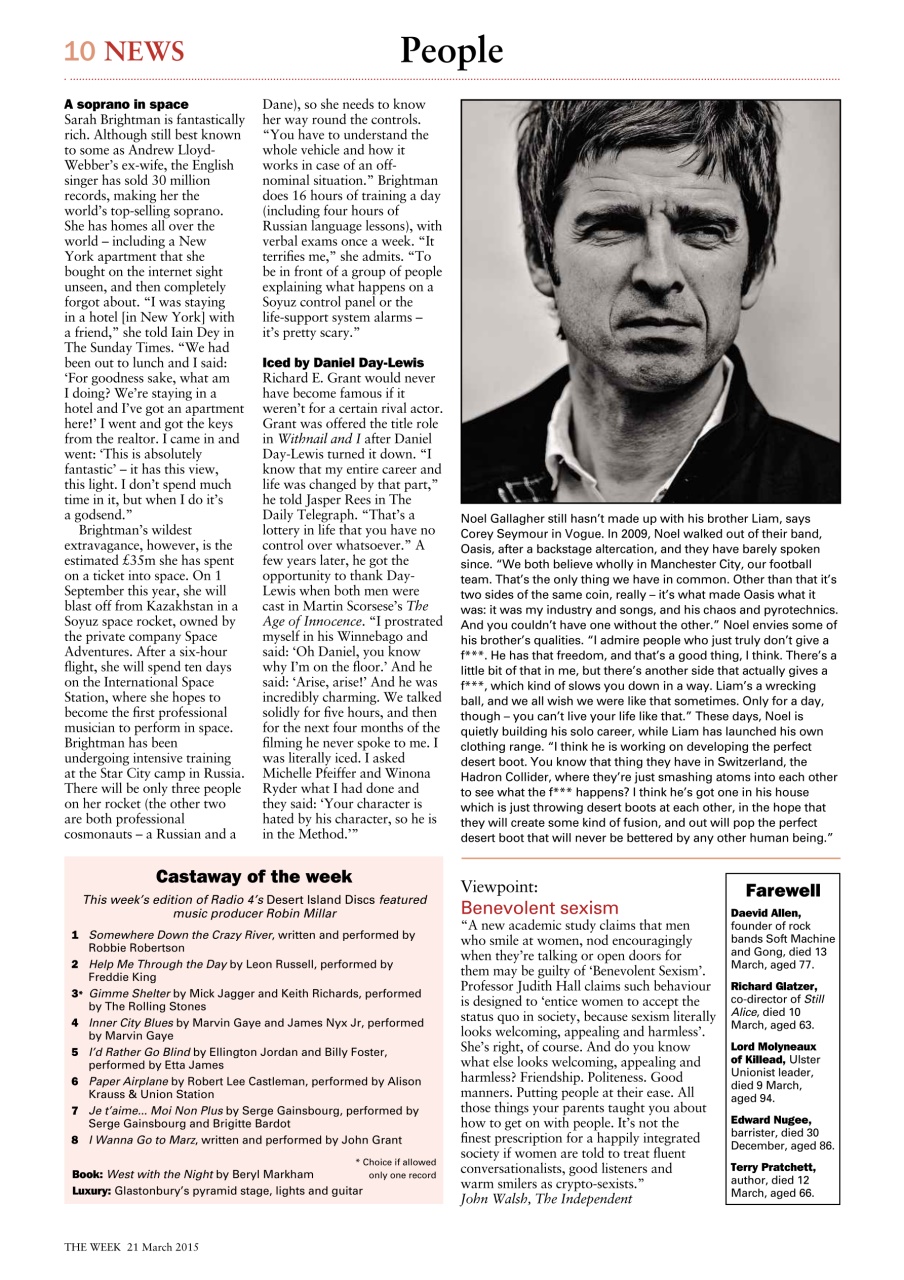 The Week Preview Pages