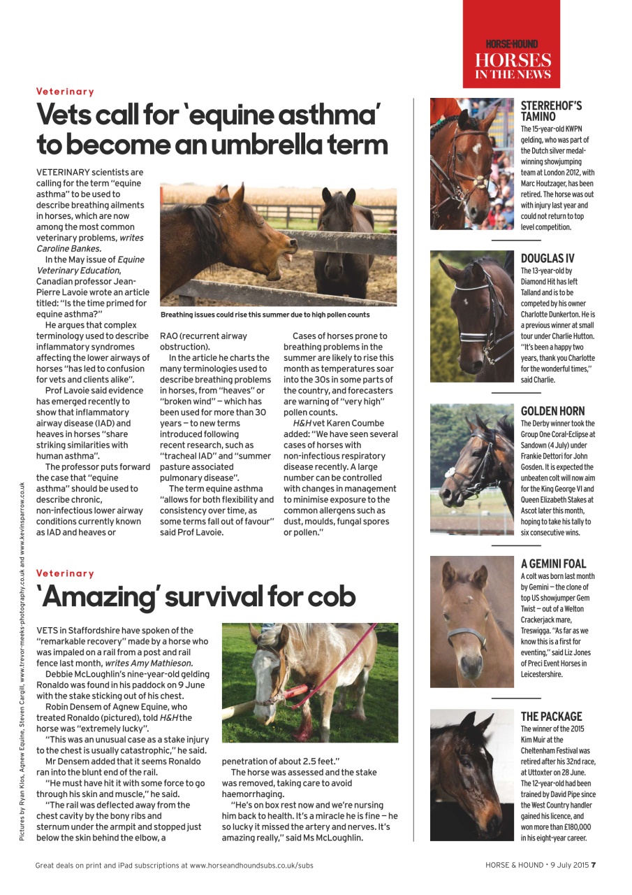 Horse & Hound Preview Pages
