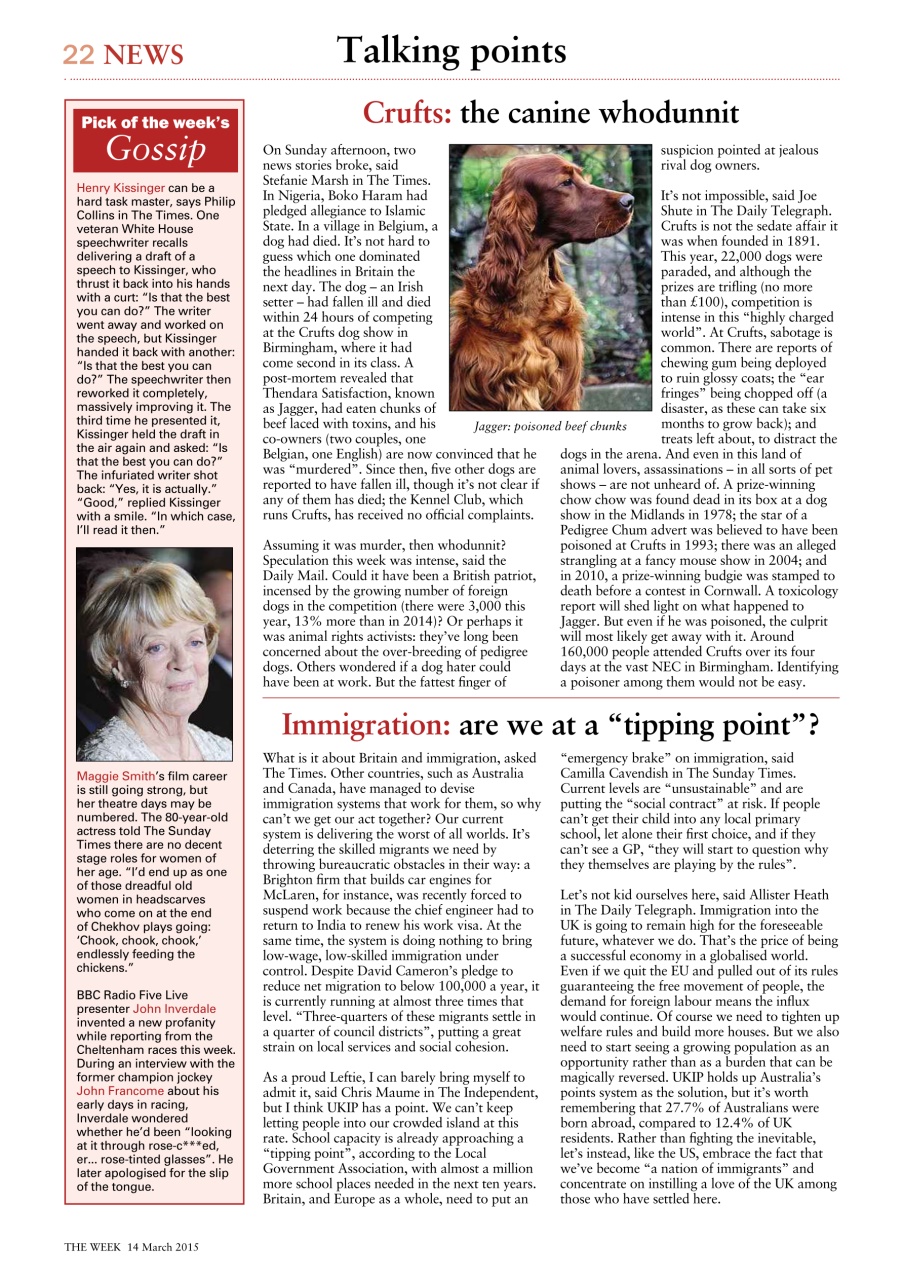 The Week Preview Pages