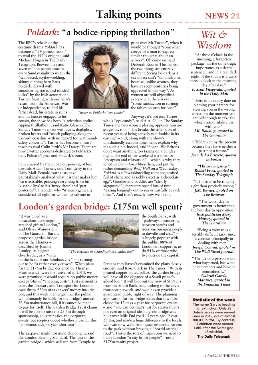 The Week Preview Pages