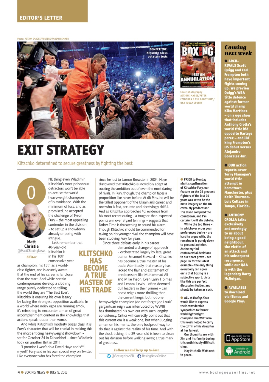 Boxing News Preview Pages