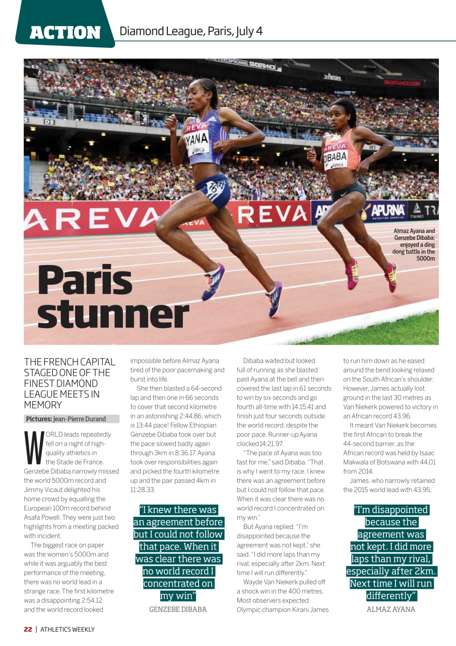 AW – Athletics Weekly Magazine Preview Pages