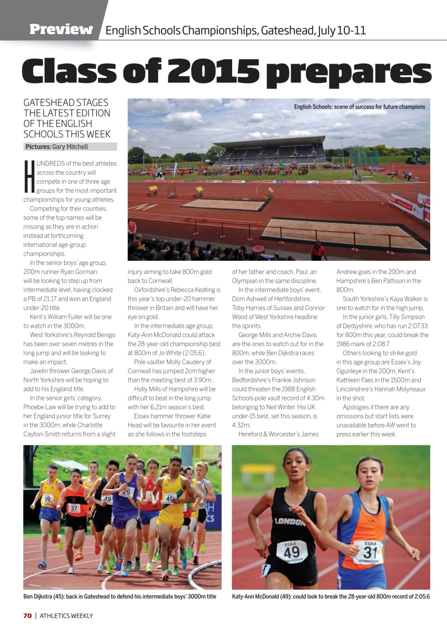 AW – Athletics Weekly Magazine Preview Pages