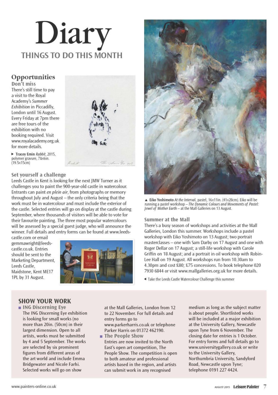 Leisure Painter & The Artist Preview Pages