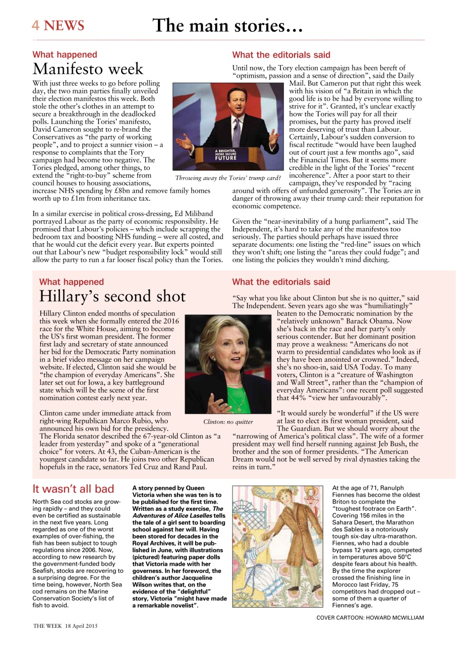 The Week Preview Pages