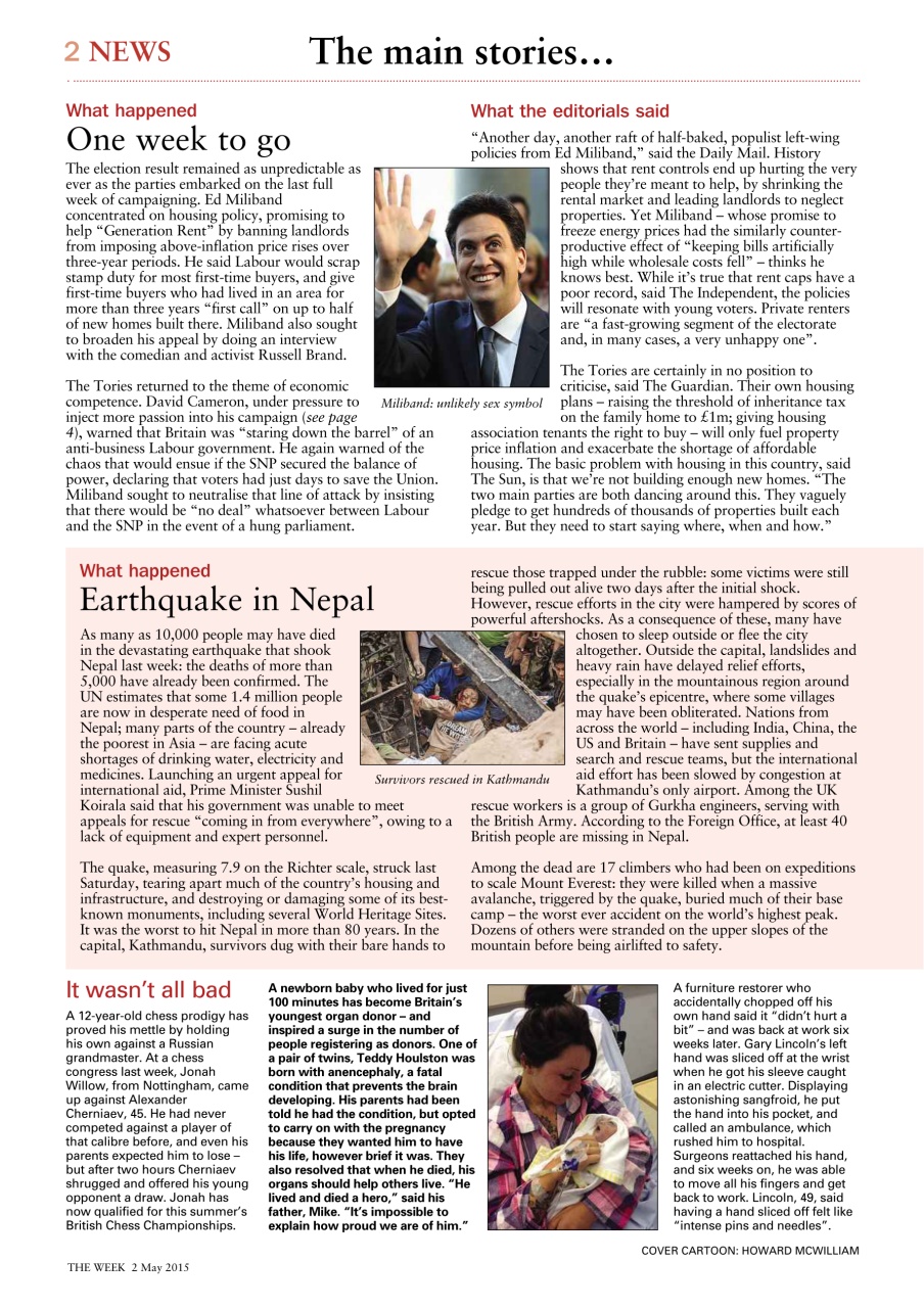 The Week Preview Pages